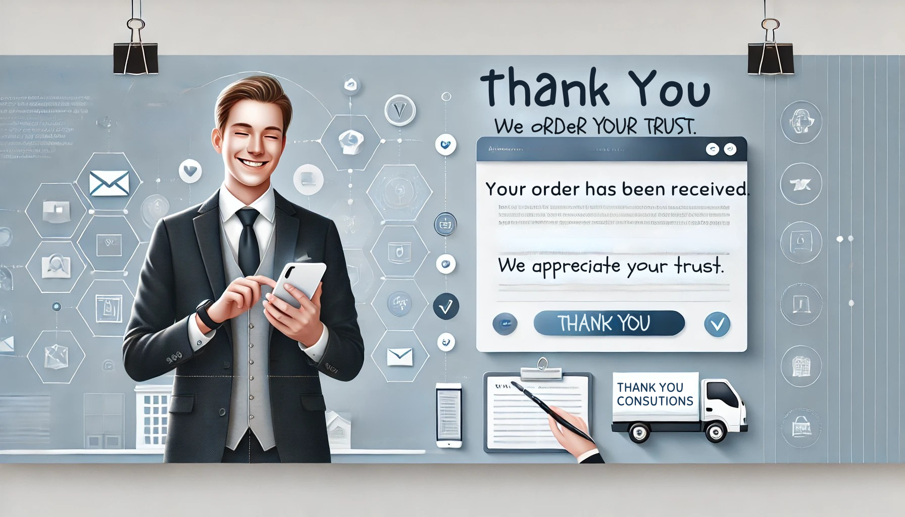 Thank You! - VA Solutions for your order banner
